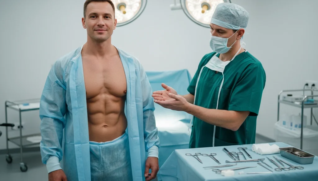 Male chest contouring
