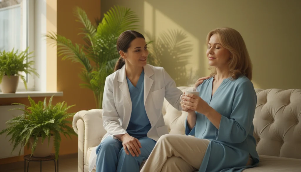 Psychological support during medical recovery abroad