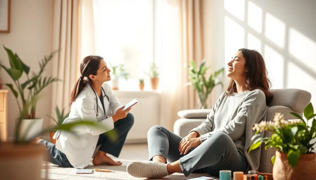 Psychological support for patients during the healing phase
